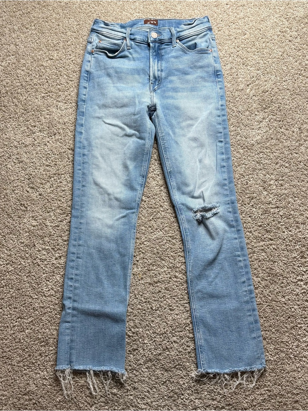 MOTHER The Mid Rise Dazzler Ankle Fray - Picture 2 of 8